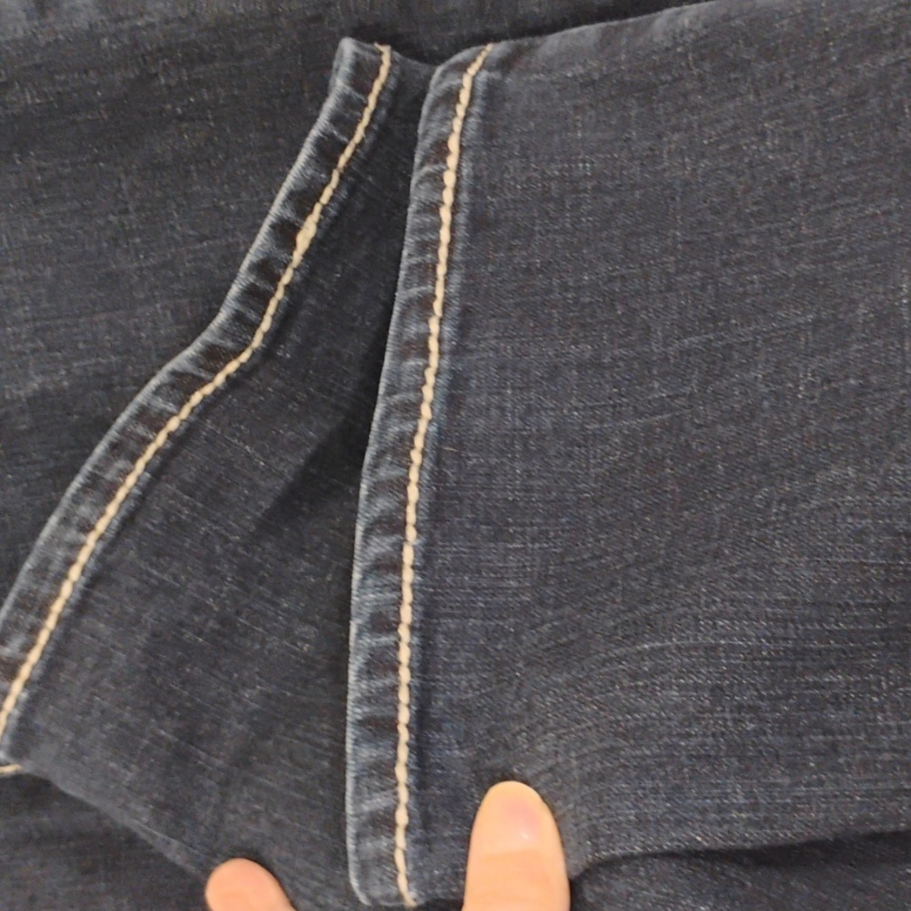 Blue Asphalt Boot Cut Jeans  Five-Pocket Design And Contrasting Stitching 13 - Picture 3 of 9